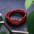 Rubis | Argent sterling .925 | Enveloppe de verre luciole